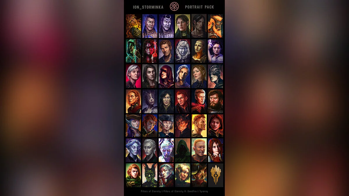 Pillars of Eternity 2: Deadfire — Сборник новых портретов героев