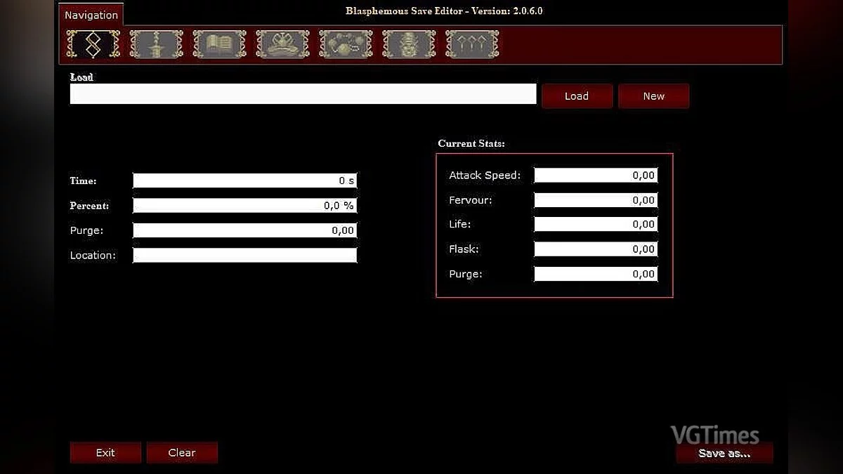 Blasphemous — Редактор Сохранений