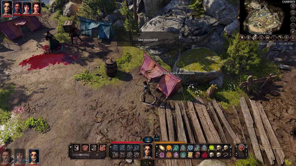 Baldur's Gate 3 — Автосохранение перед боем