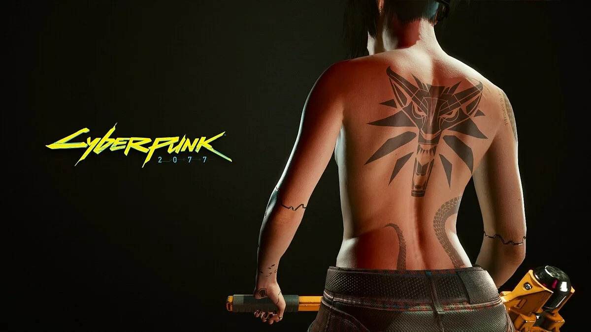 Татуировка волк из игры «Ведьмак 3: Дикая охота»