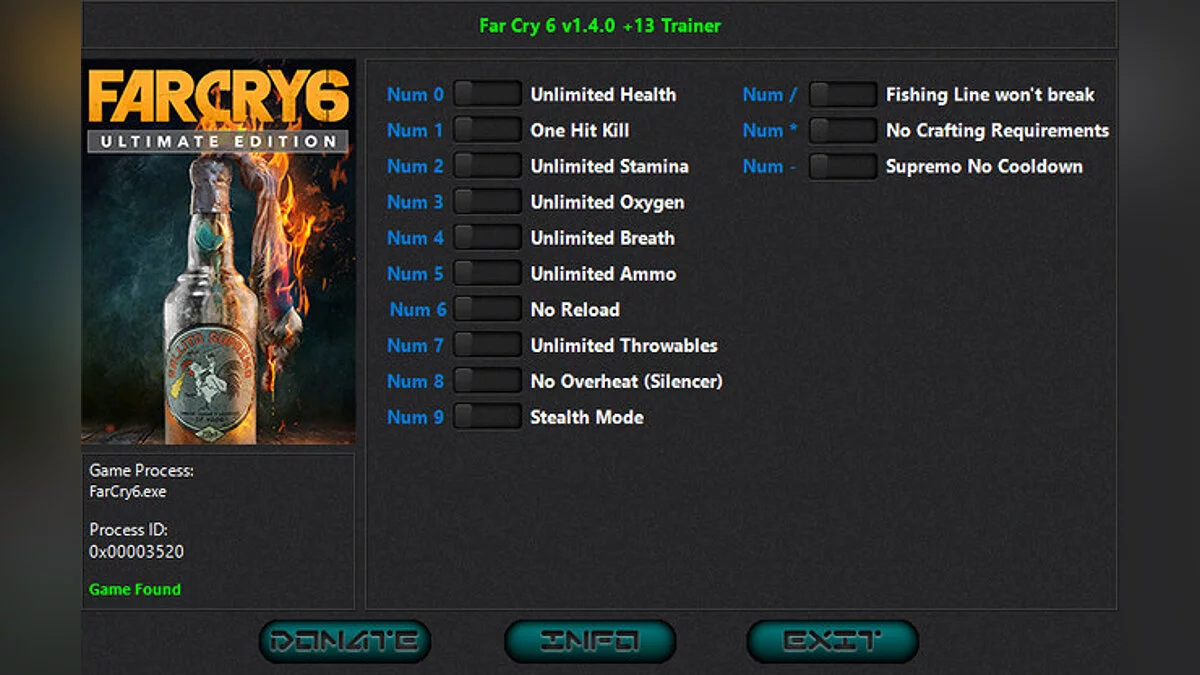 Far Cry 6 — Трейнер (+13) [1.5.0]
