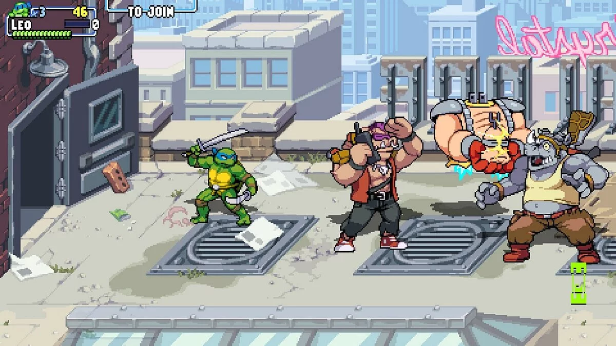 Teenage Mutant Ninja Turtles: Shredder's Revenge — Некоторые цвета Леонардо