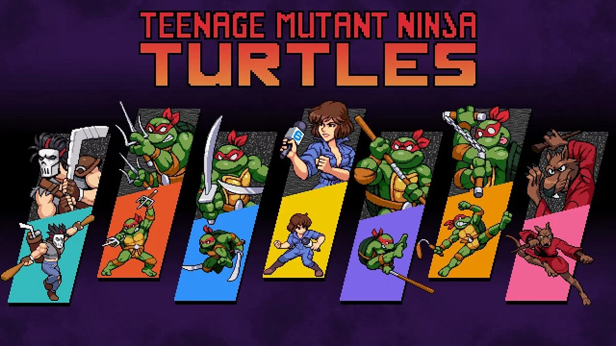 Teenage Mutant Ninja Turtles: Shredder's Revenge — Цвета черепах от Mirage Studios