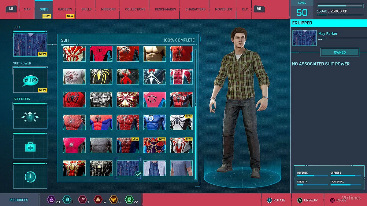 Marvel's Spider-Man Remastered — Все модели Питера Паркера
