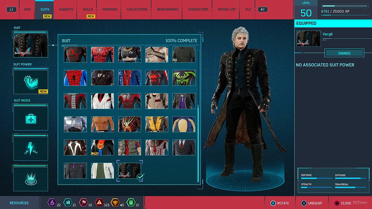 Marvel's Spider-Man Remastered — Вергилий из игры Devil May Cry 5