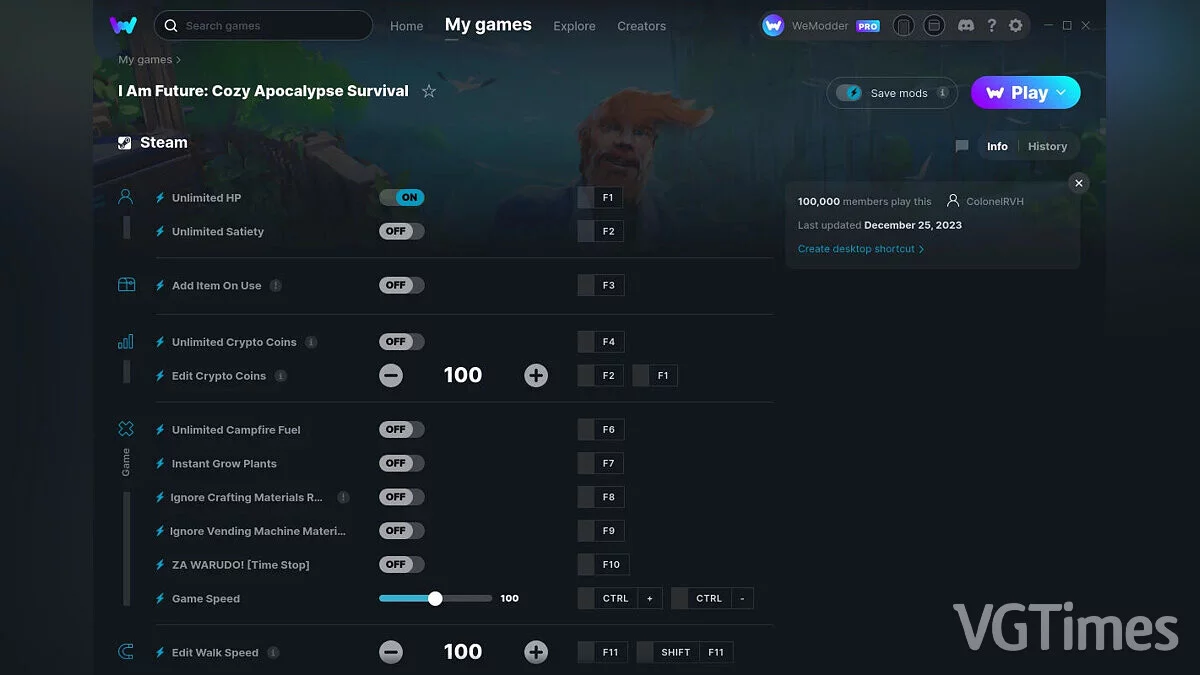 I Am Future: Cozy Apocalypse Survival — Трейнер (+12) от 25.12.2023 [WeMod]
