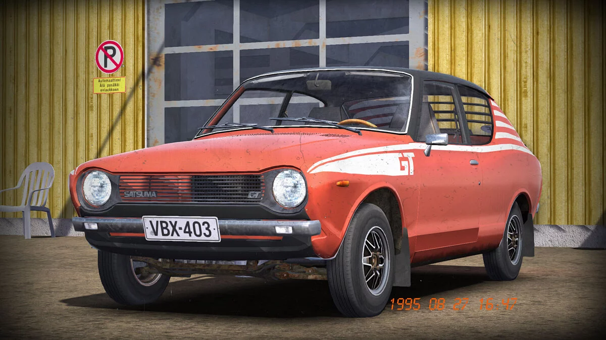 My Summer Car — Красная GT Satsuma как на плакате