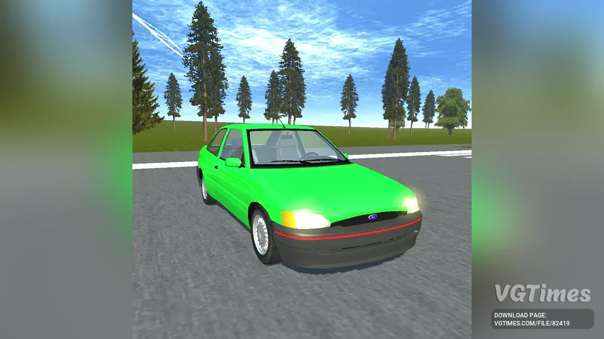 Simple Car Crash Physics Sim — Ford Escort MK6