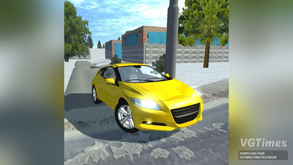 Simple Car Crash Physics Sim — Honda CRZ