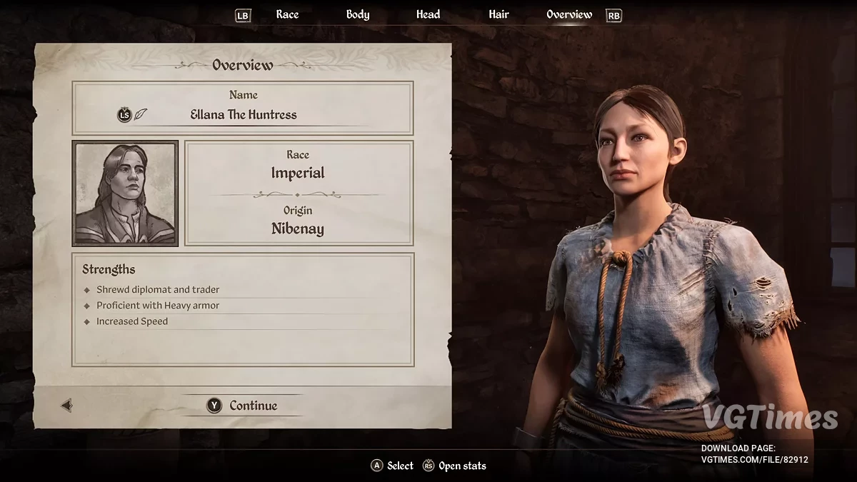 The Elder Scrolls 4: Oblivion Remastered — Элана охотница - женский пресет