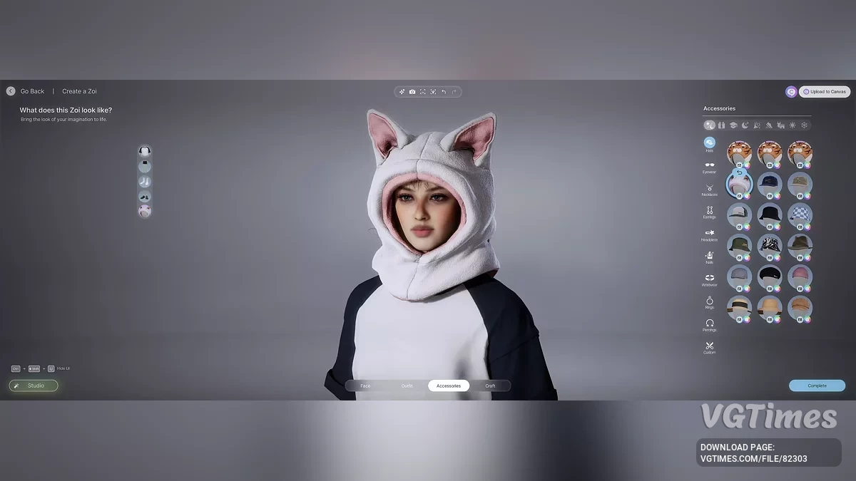 inZOI — Капюшон с ушками