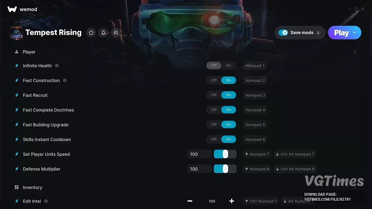 Tempest Rising — Трейнер (+23)