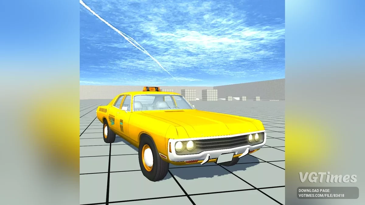 Not Simple Car Crash — Dodge Polara Taxi