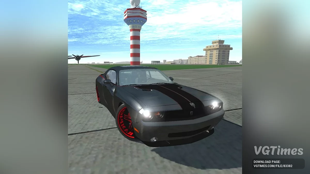 Simple Car Crash Physics Sim — Dodge Rampage Challenger SRT8