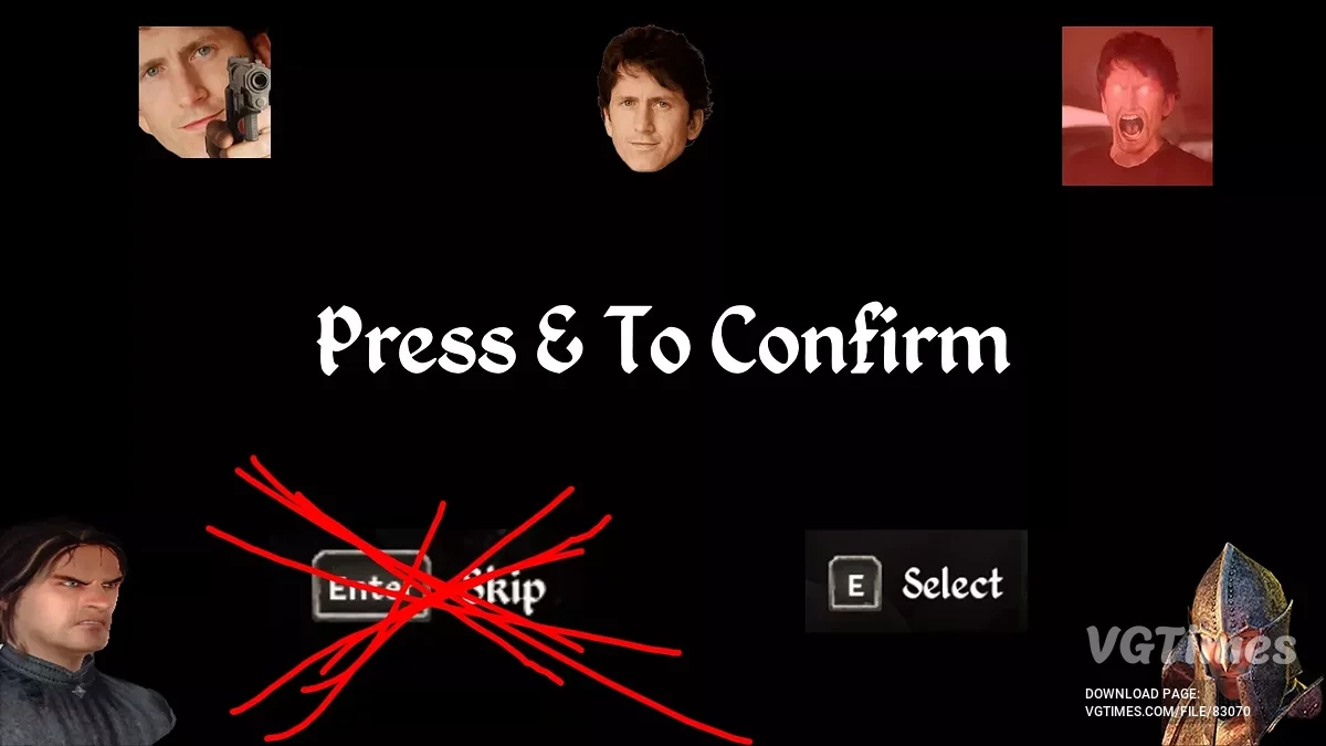 The Elder Scrolls 4: Oblivion Remastered — Enter вместо пробела