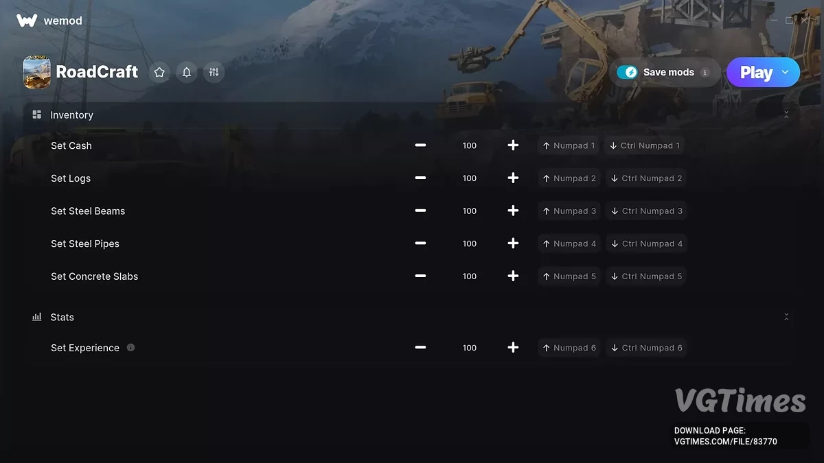 RoadCraft — Трейнер (+6)