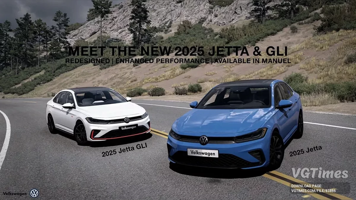 BeamNG.drive — Volkswagen Jetta A7 2025 v1.1 (0.35.x)