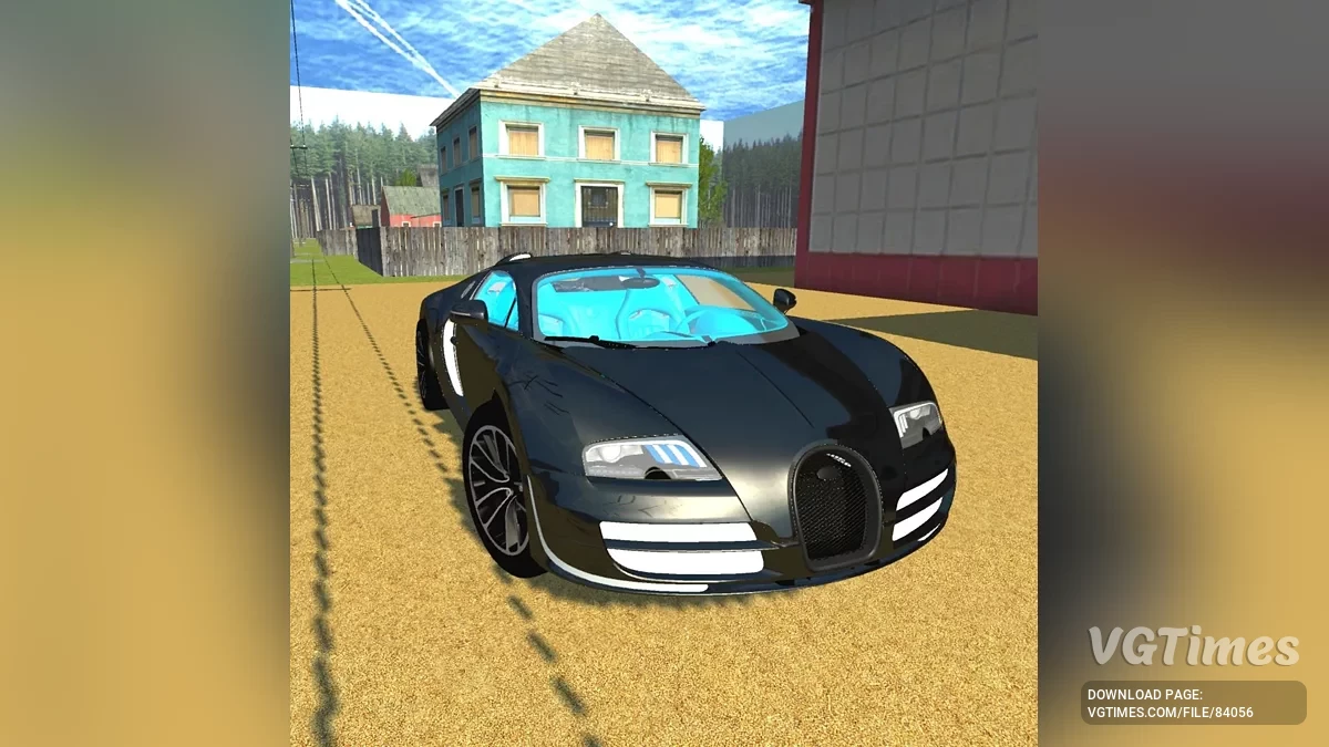 Simple Car Crash Physics Sim — Bugatti Veyron
