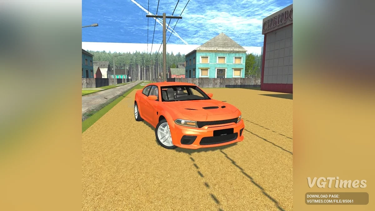 Simple Car Crash Physics Sim — Dodge Charger srt hellcat