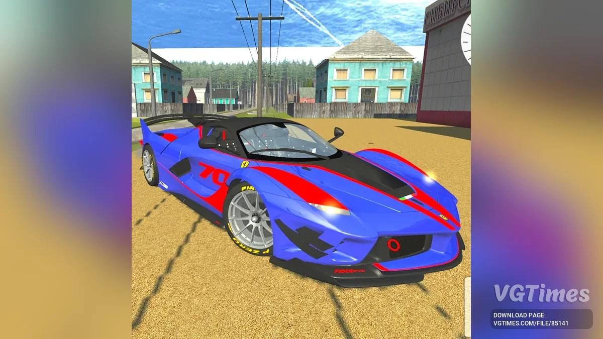 Simple Car Crash Physics Sim — Ferrari FXX-K