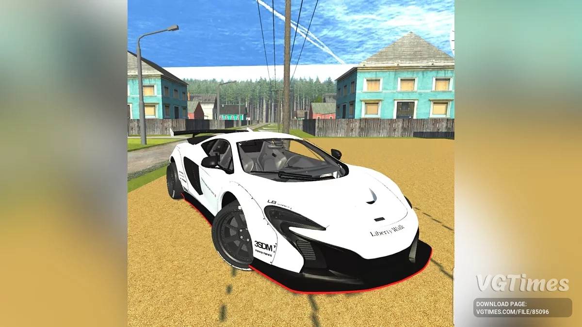 Simple Car Crash Physics Sim — McLaren 650S Liberty Walk