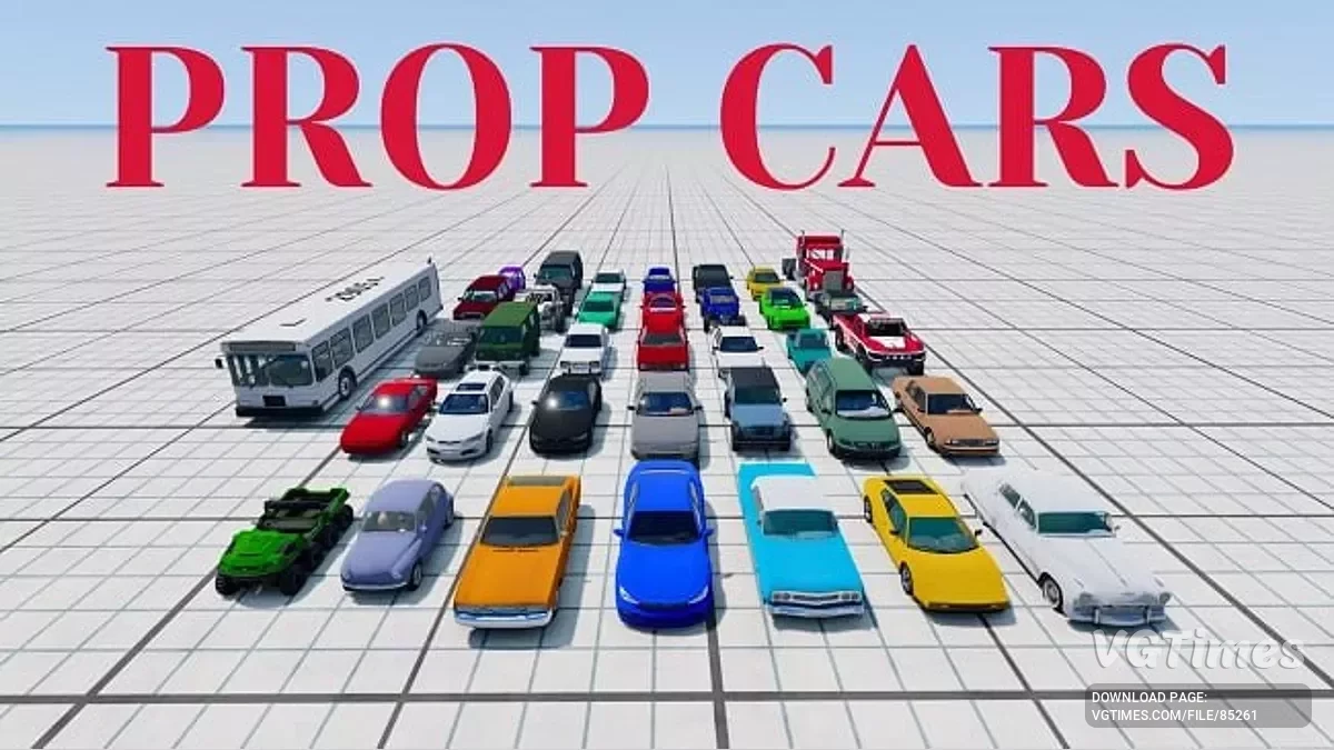 BeamNG.drive — Prop Cars v1.0 (0.36.x)