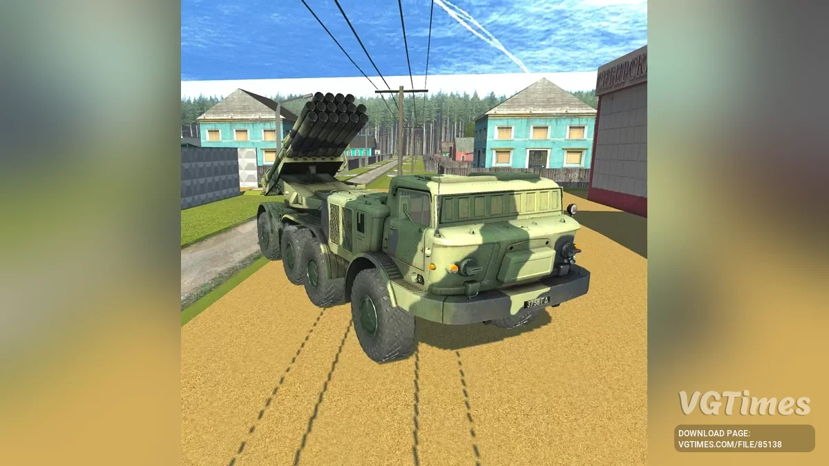 Simple Car Crash Physics Sim — ZiL-135 BM-27 Uragan
