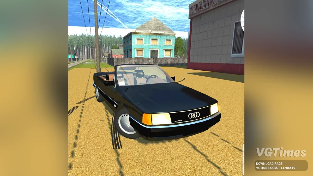 Simple Car Crash Physics Sim — Audi 100 c3 quattro кабриолет