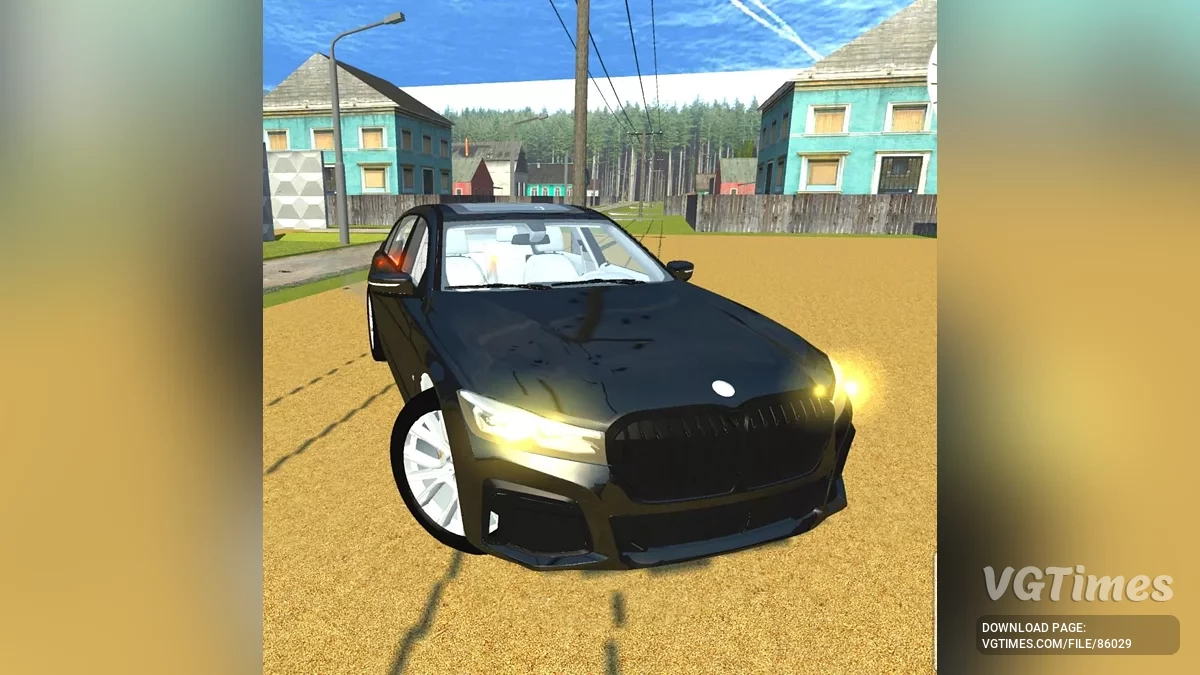 Simple Car Crash Physics Sim — BMW 750i