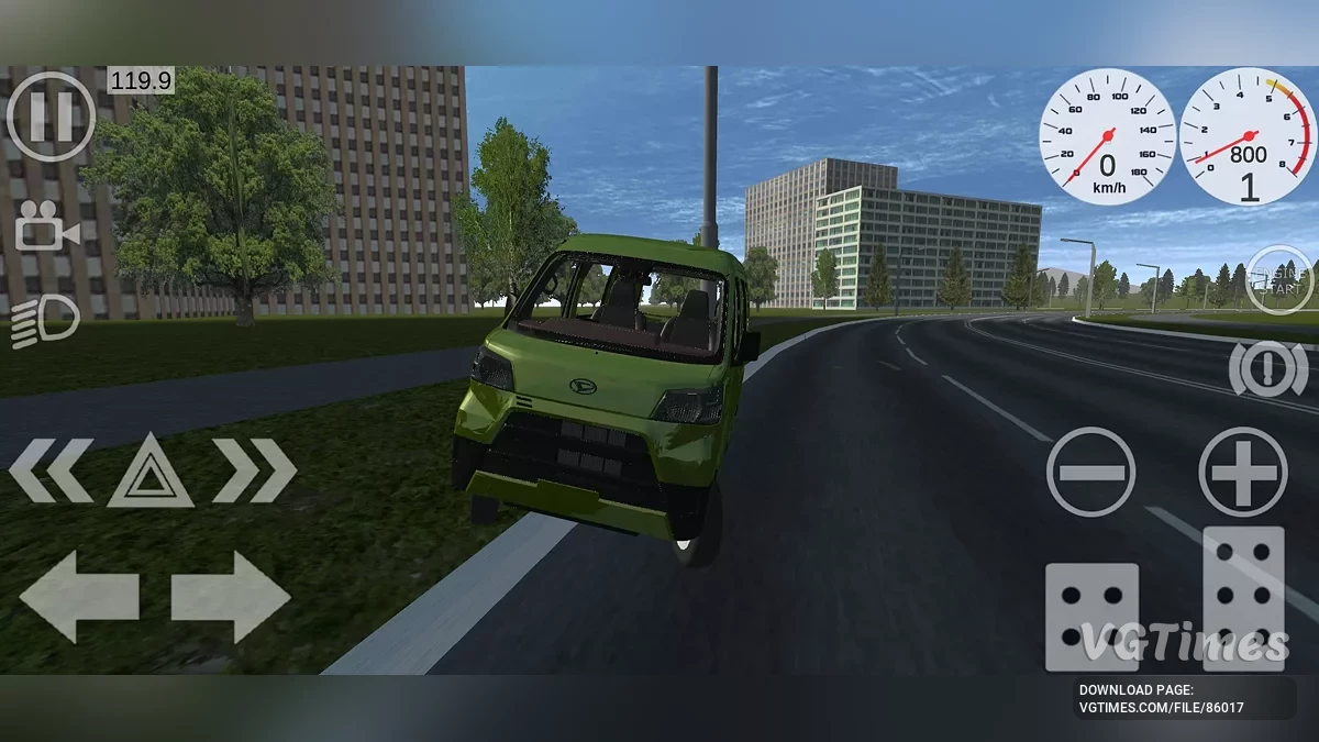 Simple Car Crash Physics Sim — Дайхатсу Хайджет с открытым среднемоторным блоком