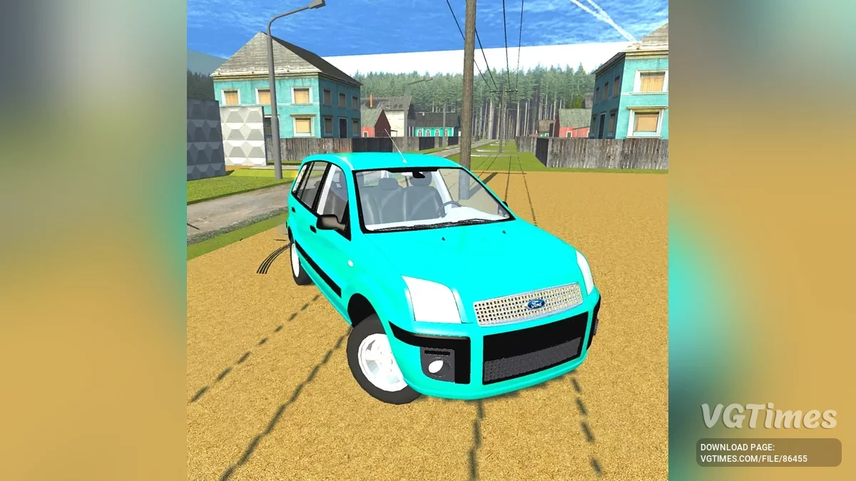 Simple Car Crash Physics Sim — Ford Fusion