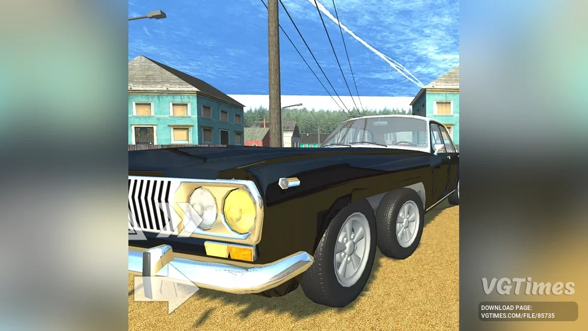 Simple Car Crash Physics Sim — Газ 24 с двумя двигателями