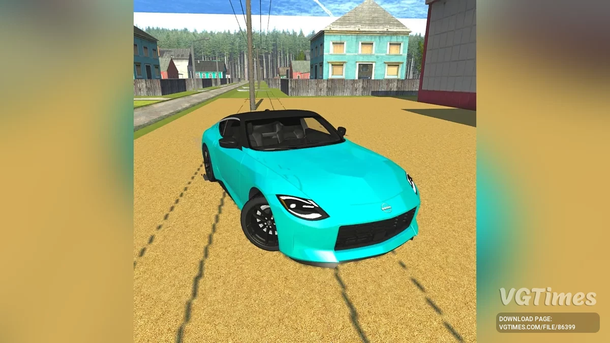 Simple Car Crash Physics Sim — Nissan Z
