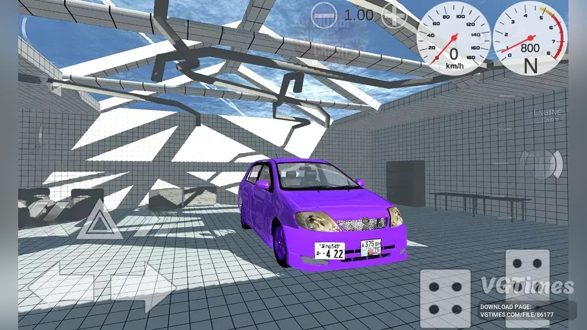 Simple Car Crash Physics Sim — Toyota Runx