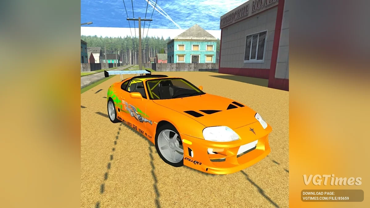 Simple Car Crash Physics Sim — Toyota Supra Mk-4 Brain