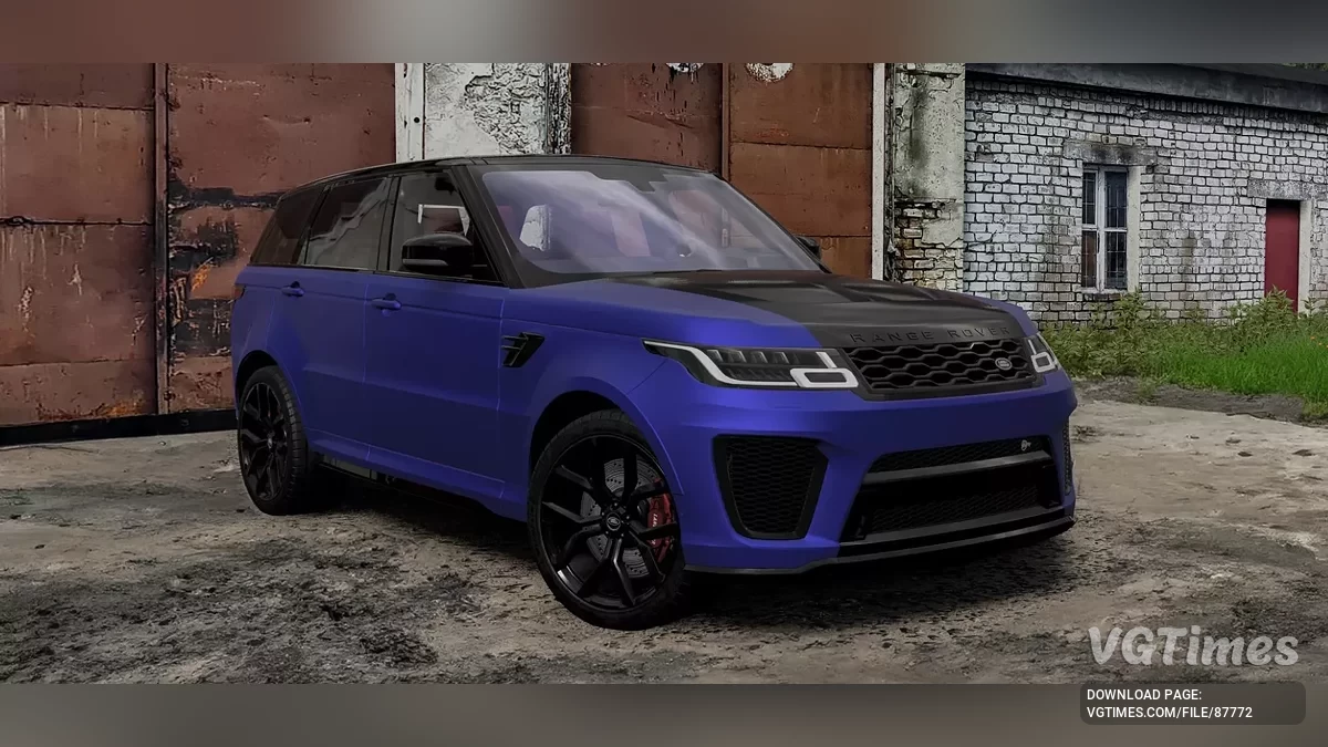 BeamNG.drive — Land Rover Range Rover Sport SVR v4.85 (0.37.x)