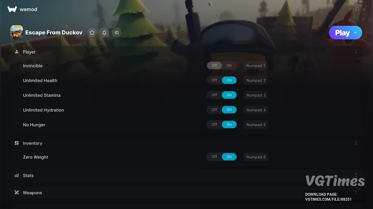 Escape from Duckov — Трейнер (+13)