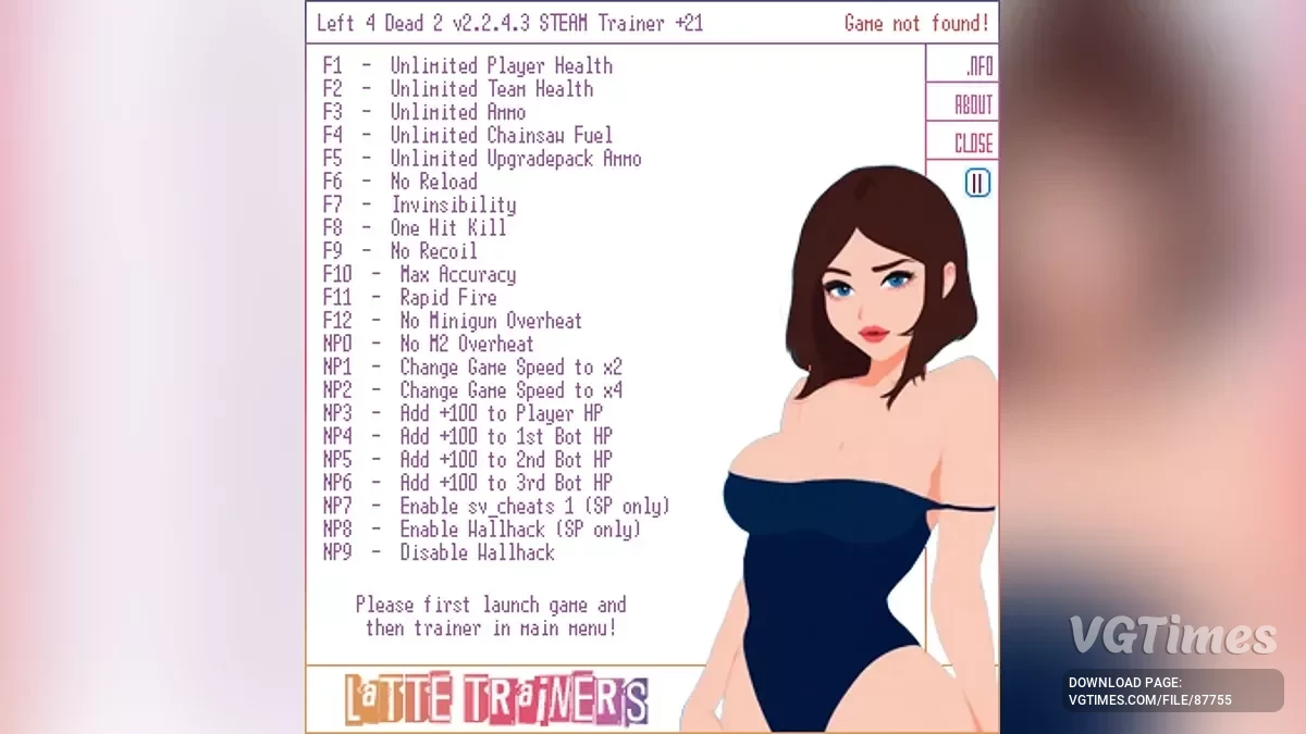 Left 4 Dead 2 — Трейнер (+21) [v2.2.4.3 - Steam]