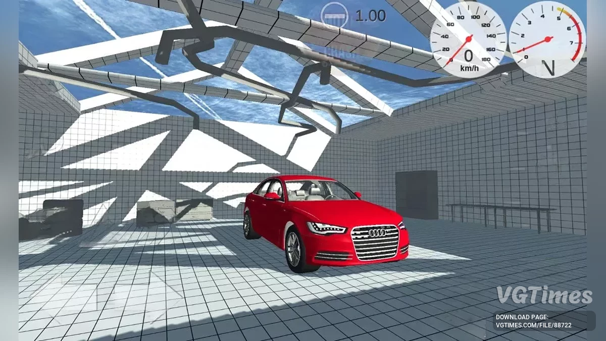 Simple Car Crash Physics Sim — Audi A6