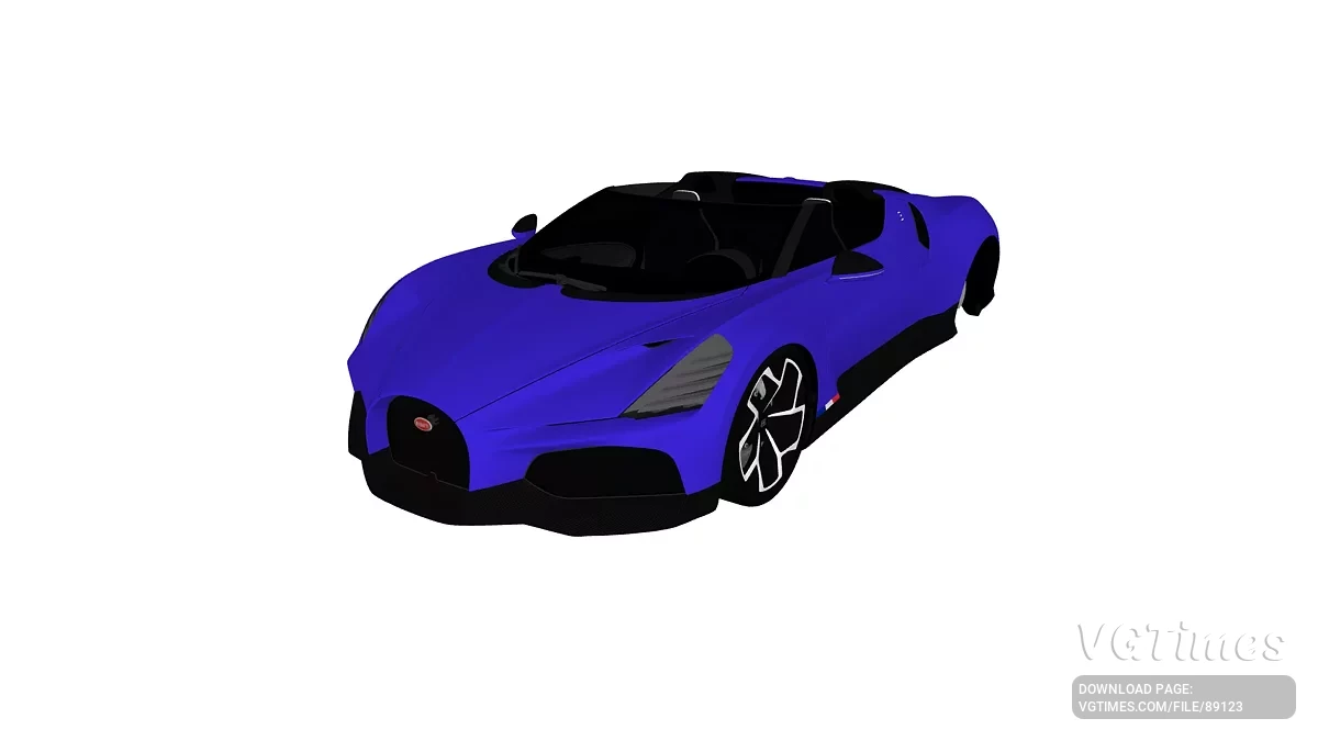 Simple Car Crash Physics Sim — Bugatti Mistral 2023