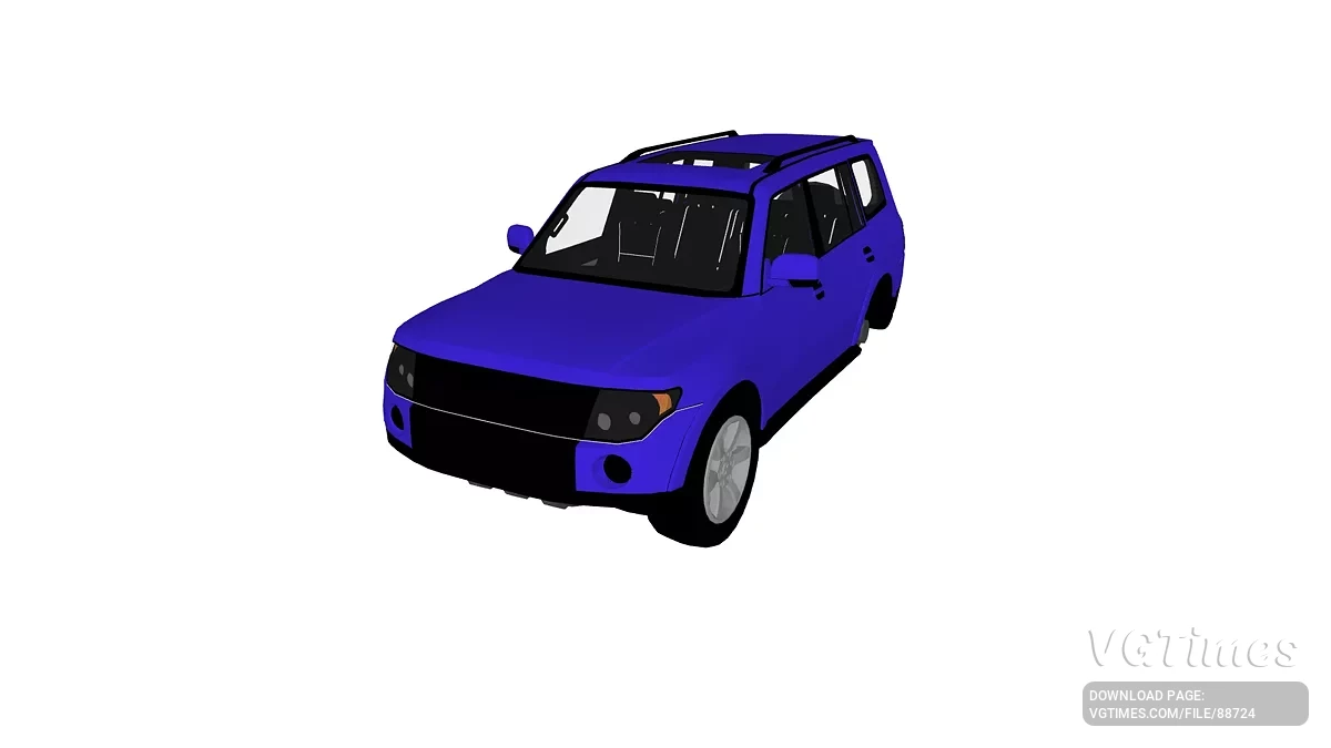 Simple Car Crash Physics Sim — Mitsubishi Pajero