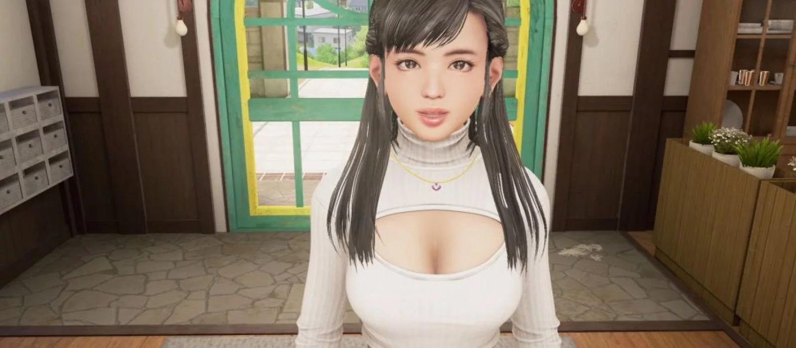 На скриншотах первого DLC для «симулятора извращенца» Happy Manager показали девушек в откровенных костюмах