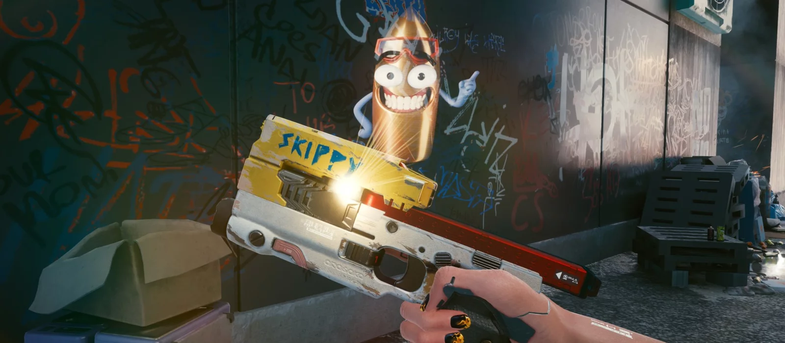 Скиппи из Cyberpunk 2077 теперь реален. CDPR анонсировала реплику пистолета за 17 тыс. рублей